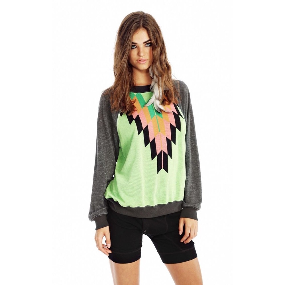 Wildfox Aztec Sweatshirt Top